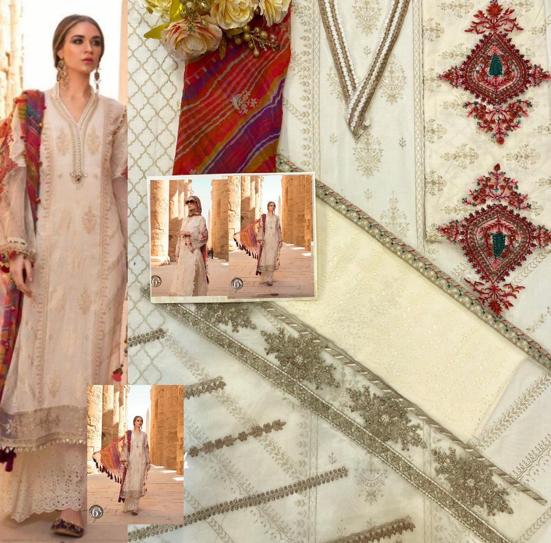 fepic rosemeen maria b luxury lawn vol 3 cotton innovative style salwar suit catalo