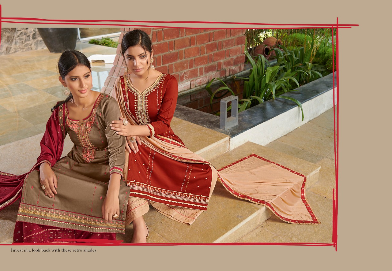 kessi fabrics safari vol 5 jam silk gorgeous look salwar suit catalog