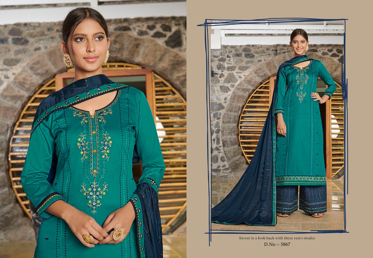 kessi fabrics safari vol 5 jam silk gorgeous look salwar suit catalog