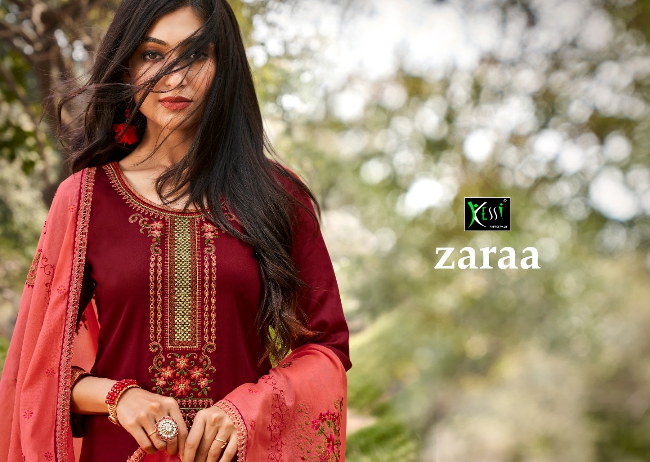 kessi fabrics zaraa jam silk astonishing salwar suit catalog