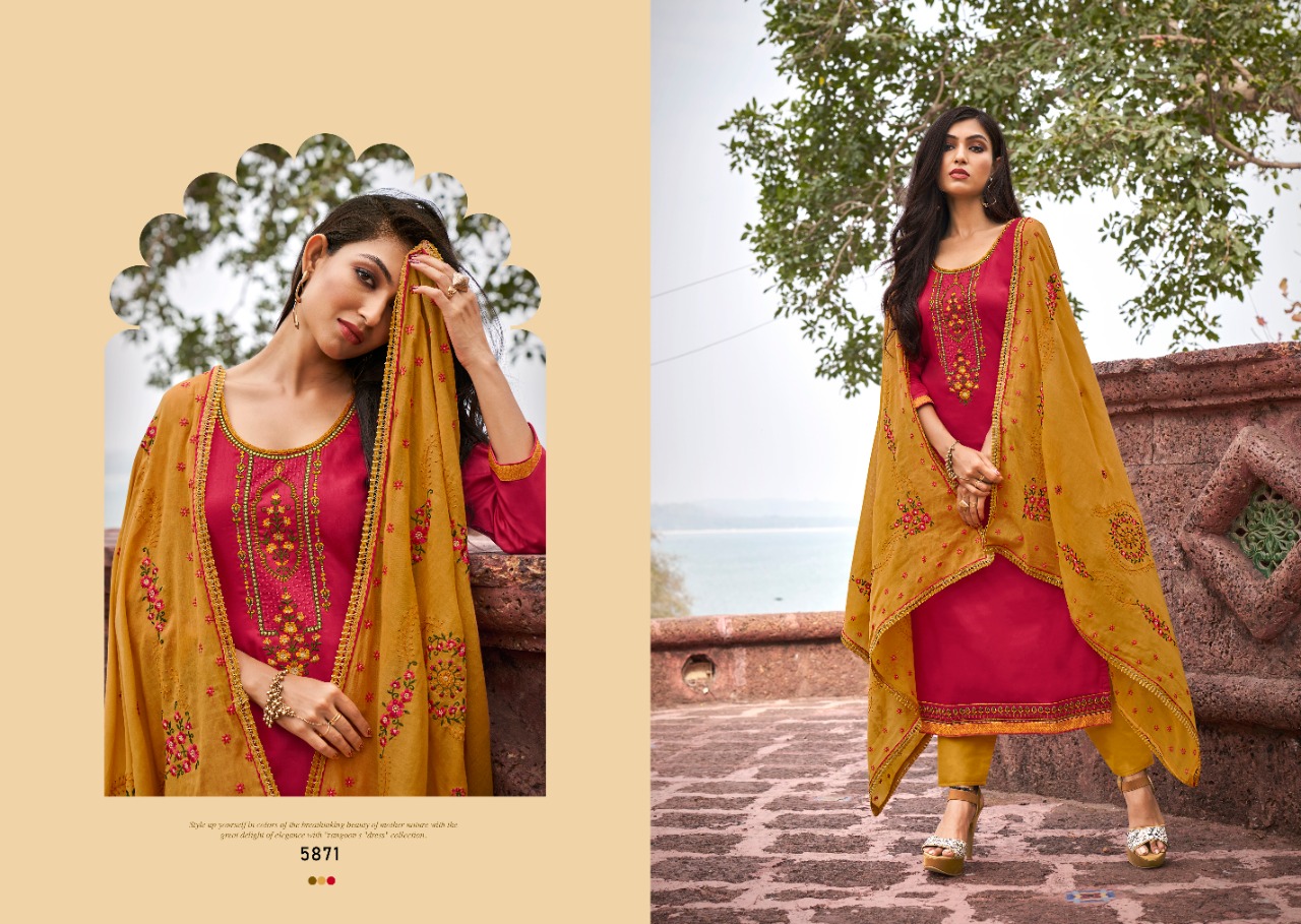 kessi fabrics zaraa jam silk astonishing salwar suit catalog