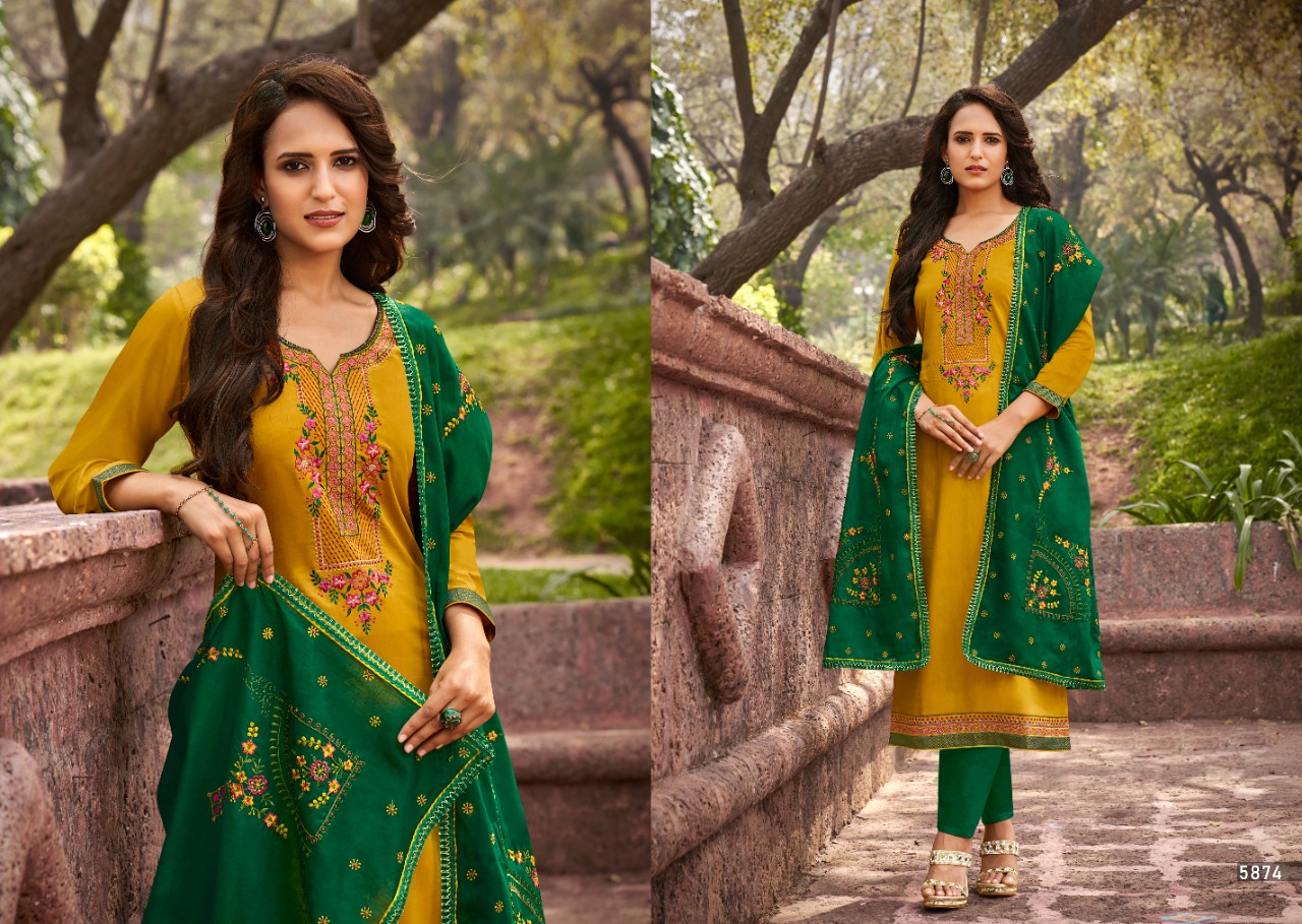 kessi fabrics zaraa jam silk astonishing salwar suit catalog