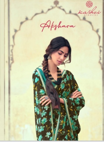 lt kashvi creation akshara shiffon exclusive look saree catalog