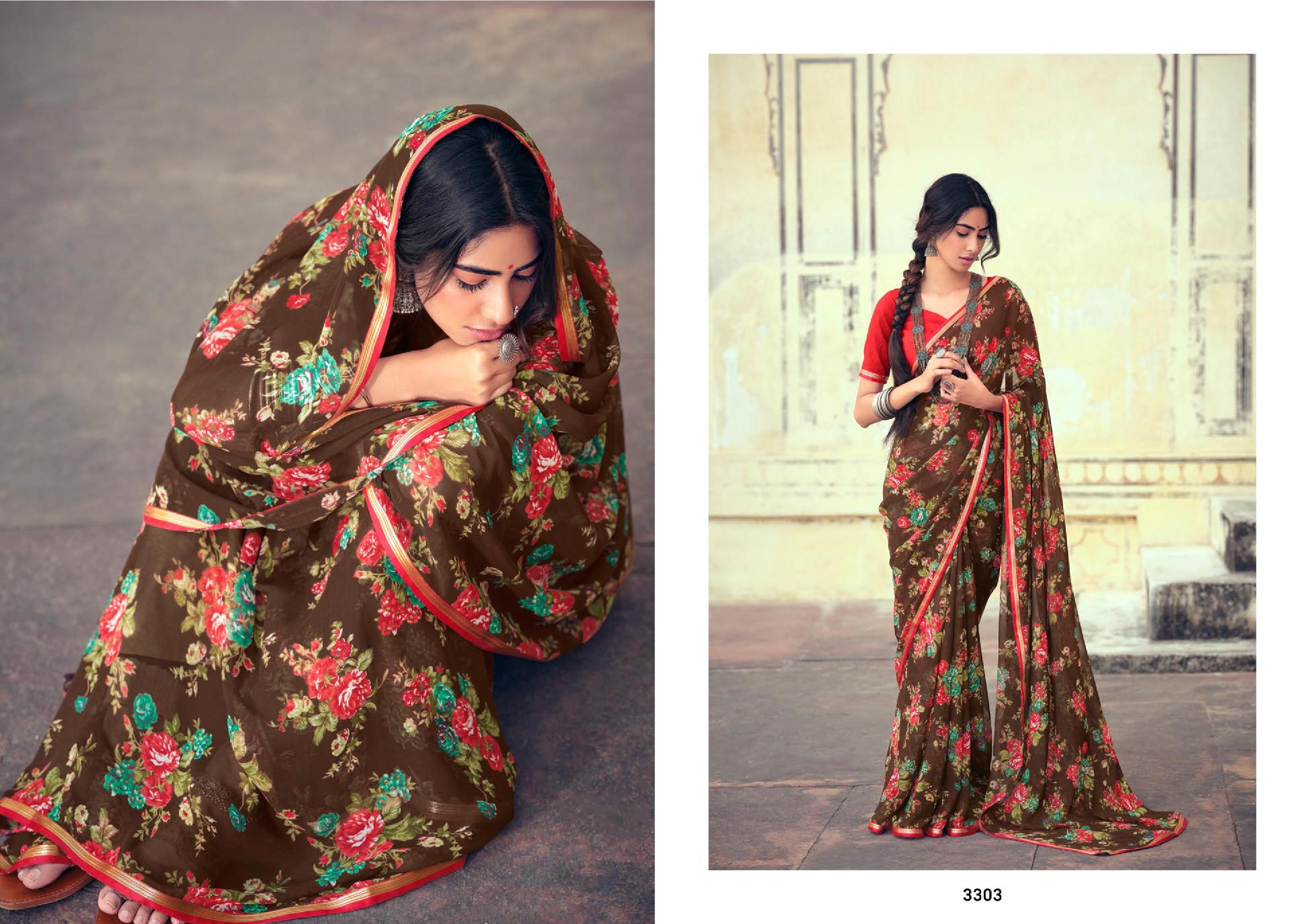 lt kashvi creation akshara shiffon exclusive look saree catalog