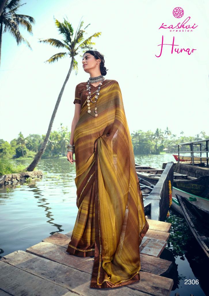 lt kashvi creation hunar shiffon attrective look saree catalog