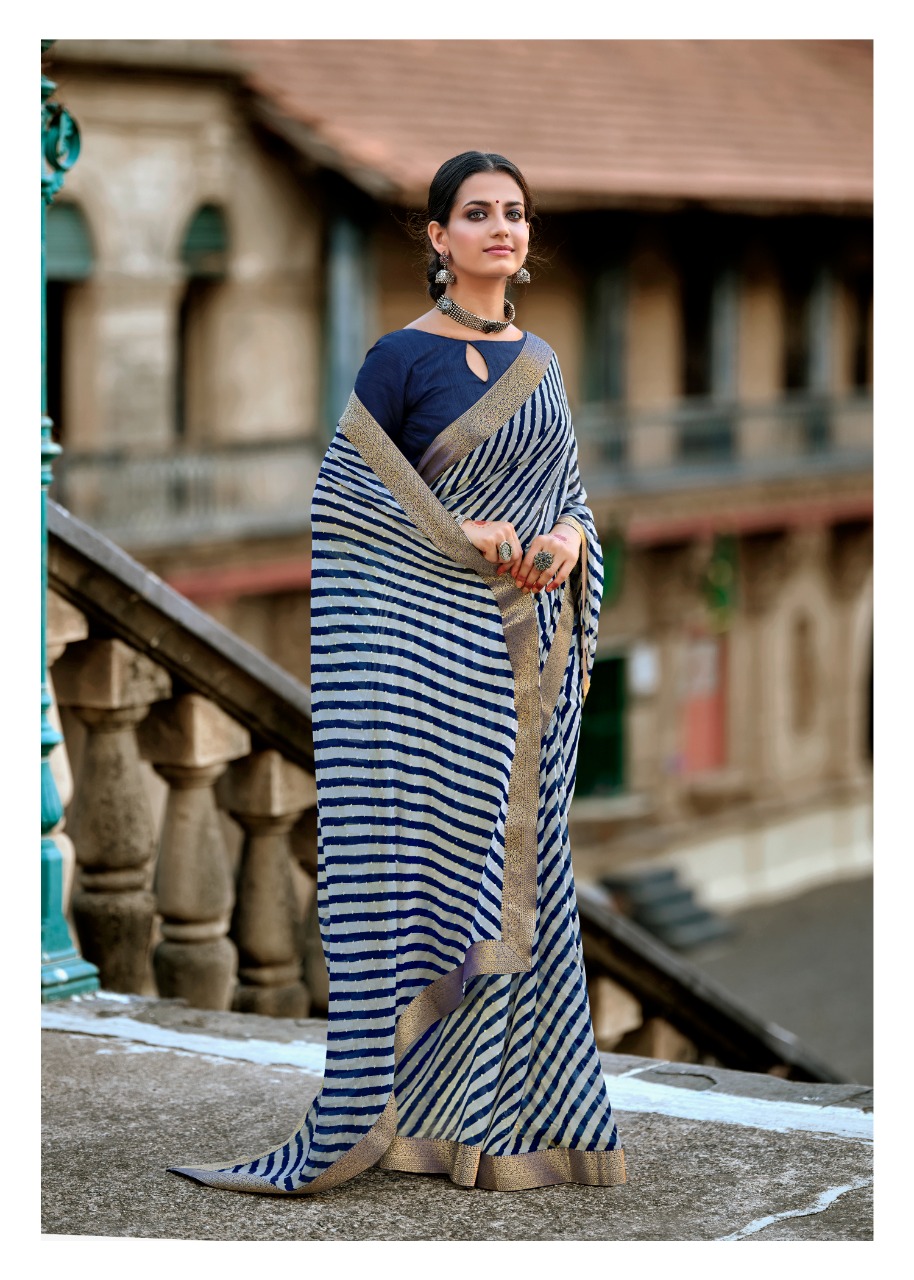 lt kashvi creation sadguna georgget exclusive print saree catalog