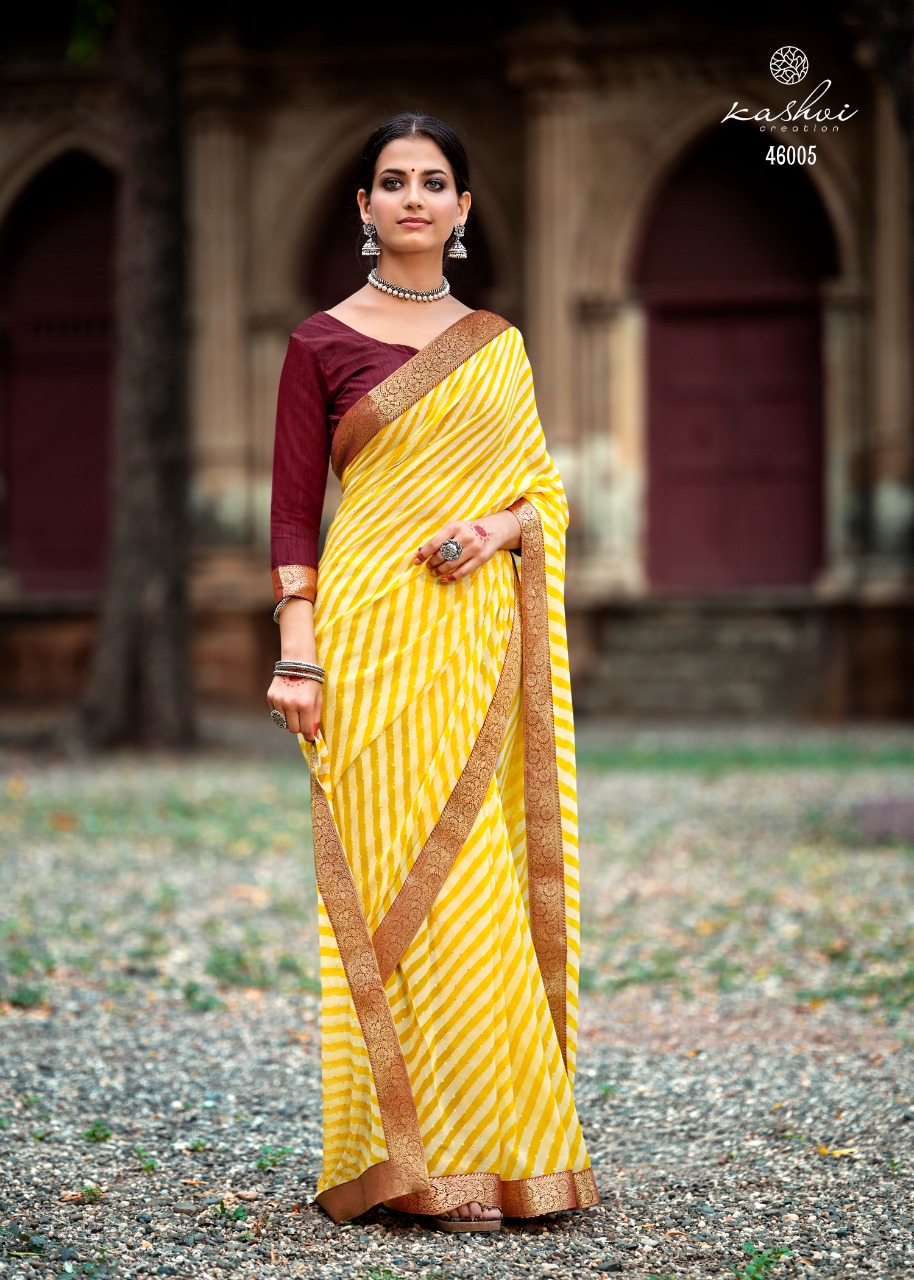 lt kashvi creation sadguna georgget exclusive print saree catalog