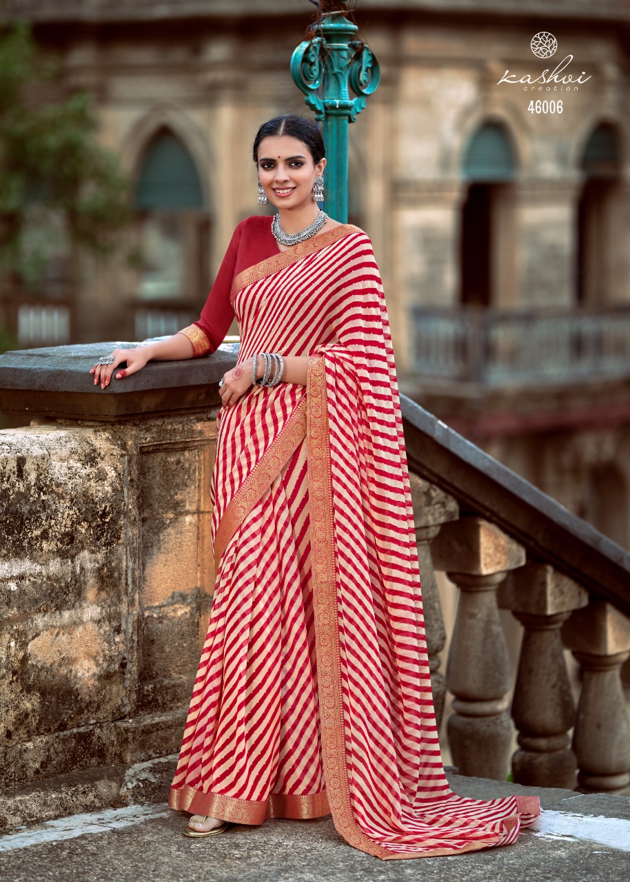 lt kashvi creation sadguna georgget exclusive print saree catalog