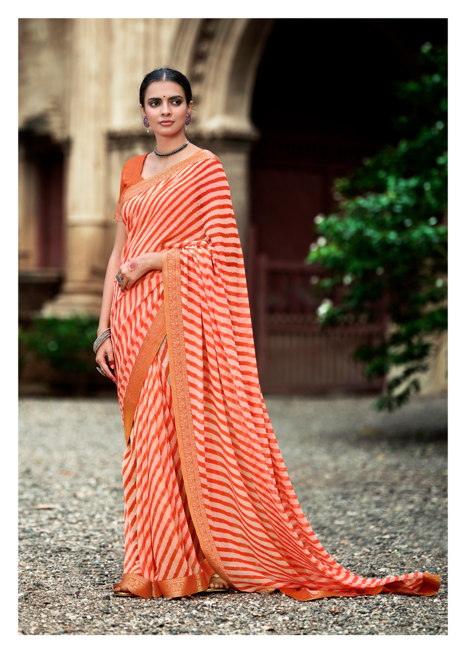 lt kashvi creation sadguna georgget exclusive print saree catalog