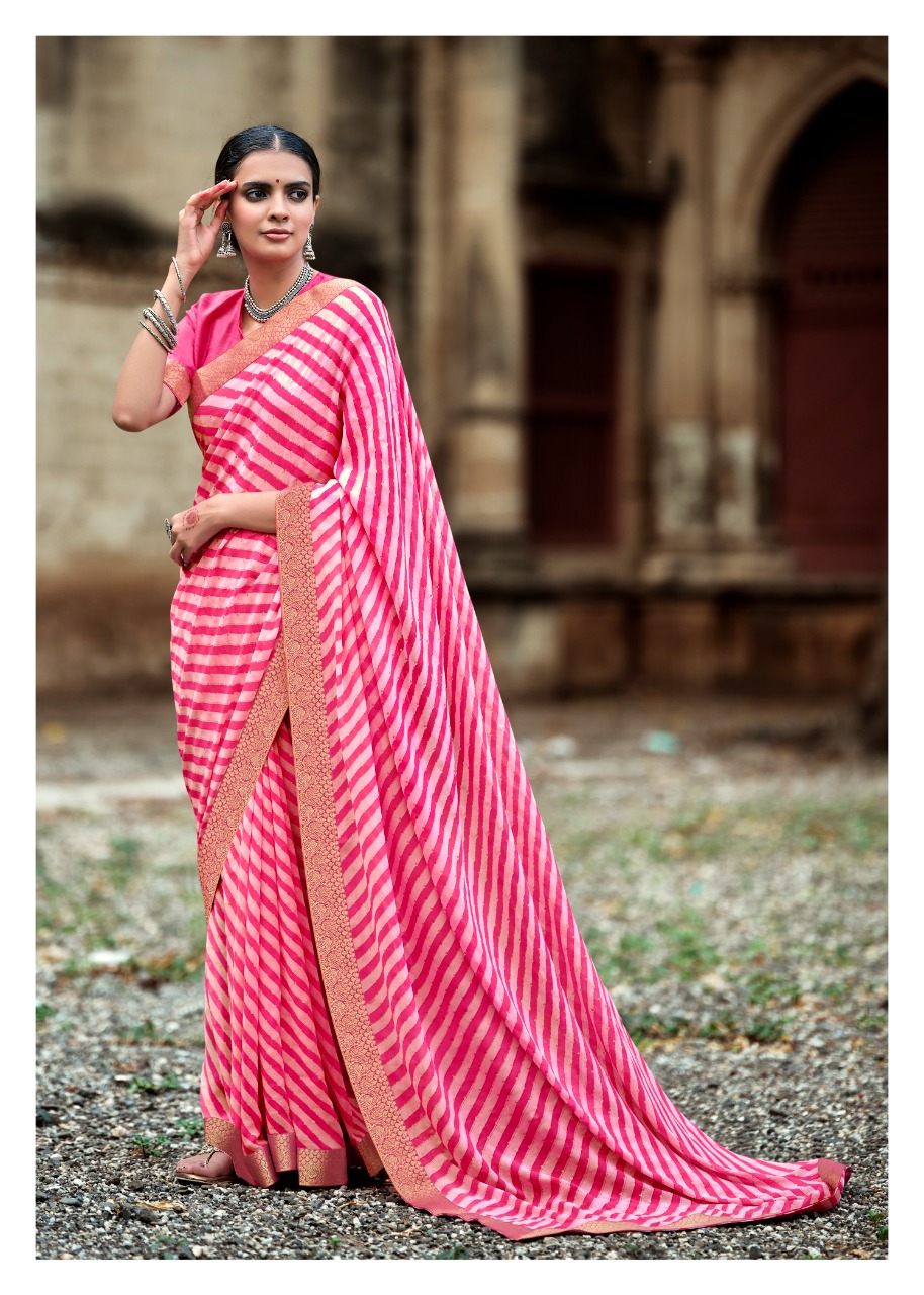 lt kashvi creation sadguna georgget exclusive print saree catalog