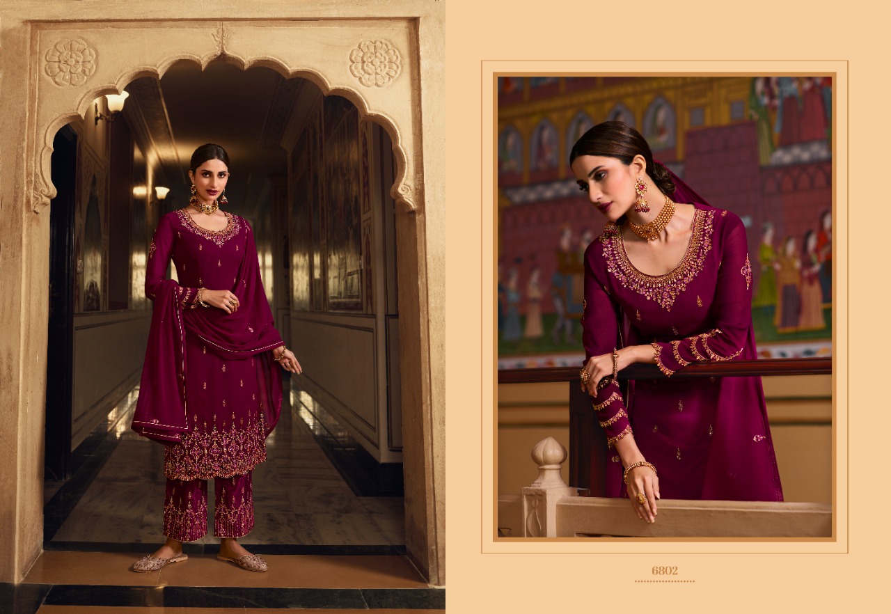 lt nitya vol 168 georgette decent embroidary look salwar suit catalog