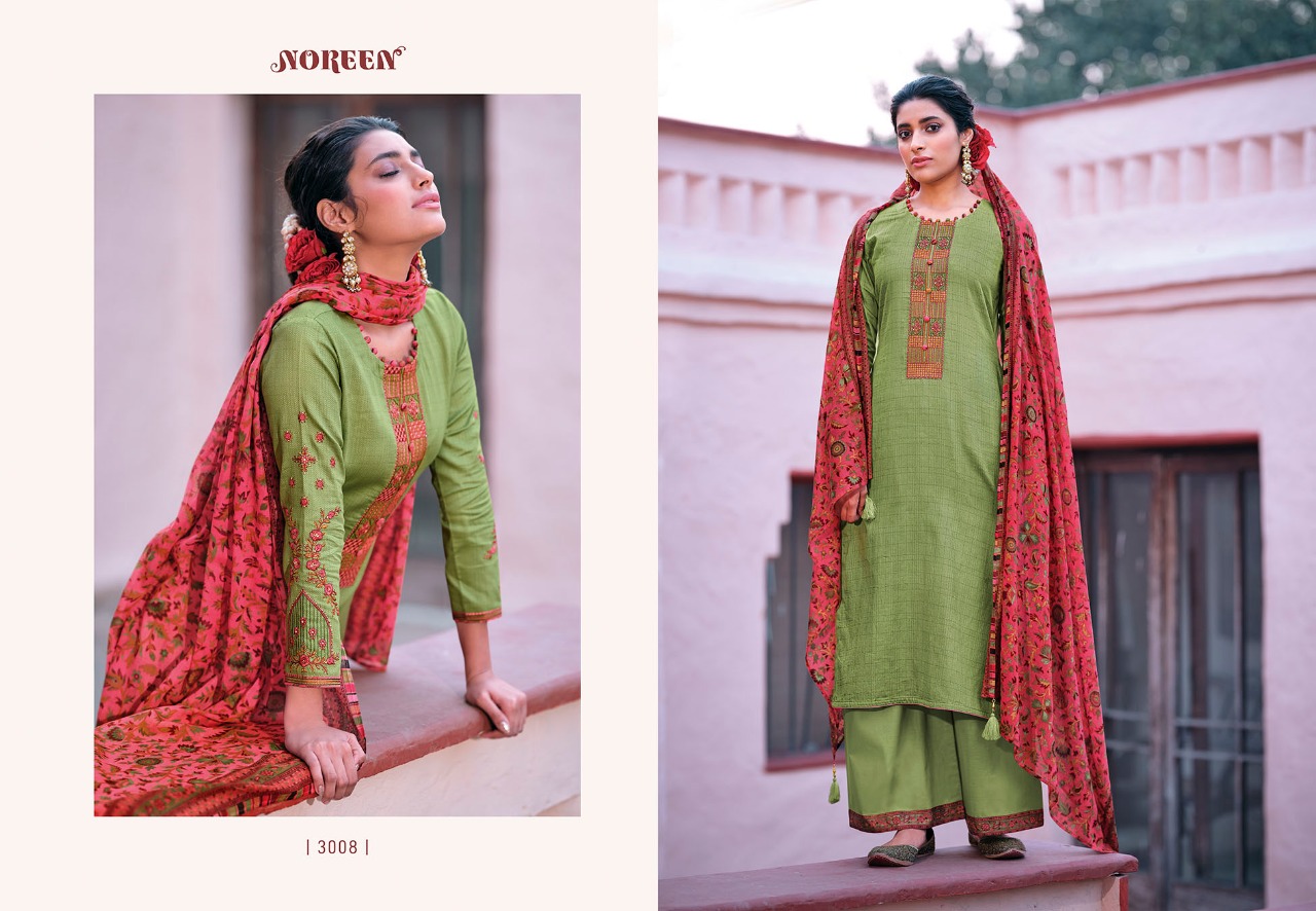 lt noreen shanaya cotton elegant salwar suit catalog