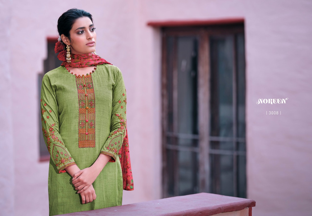 lt noreen shanaya cotton elegant salwar suit catalog