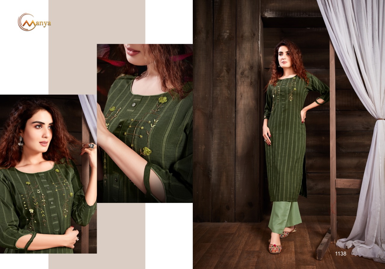 mansi fashion dreams reyon classic trendy look kurti with plazzo catalog