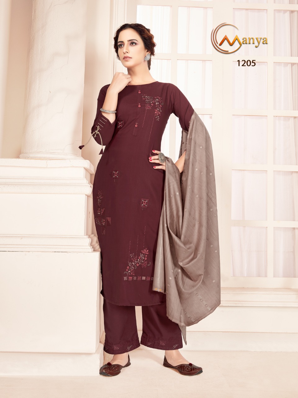 mansi fashion shine viscose graceful look kurti with pant and dupatta catalog