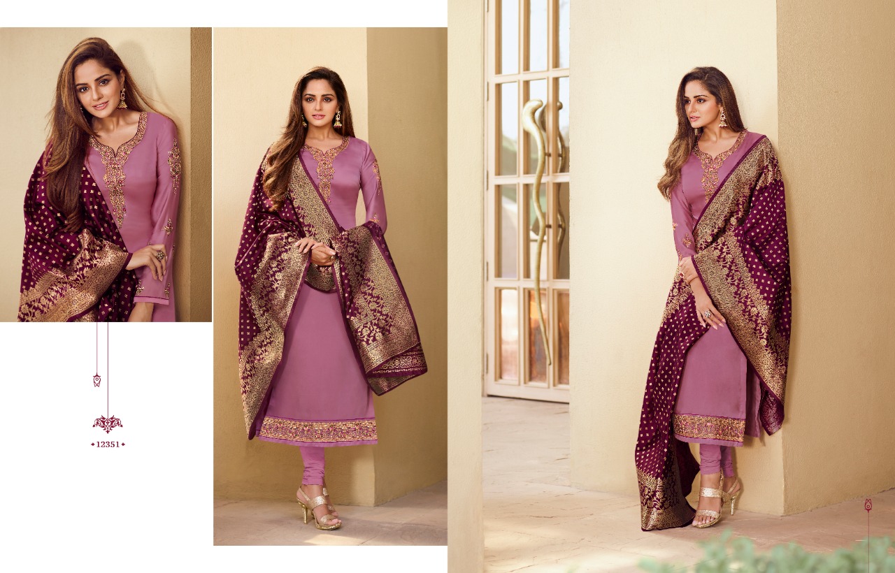 meera trendz zisa banarasi vol 10 jorgget regal look salwar suit catalog