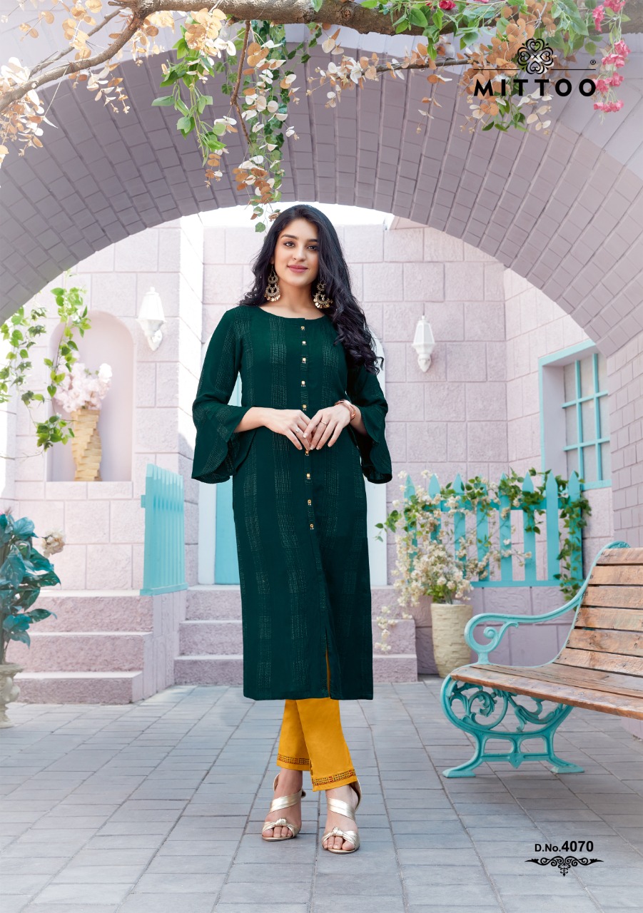 mittoo Mohini Vol 8 rayon new and modern style kurti with pant catalog