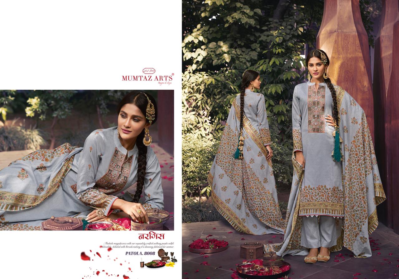 mumtaz arts meera kani pure lawn cotton innovative style salwar suit catalog