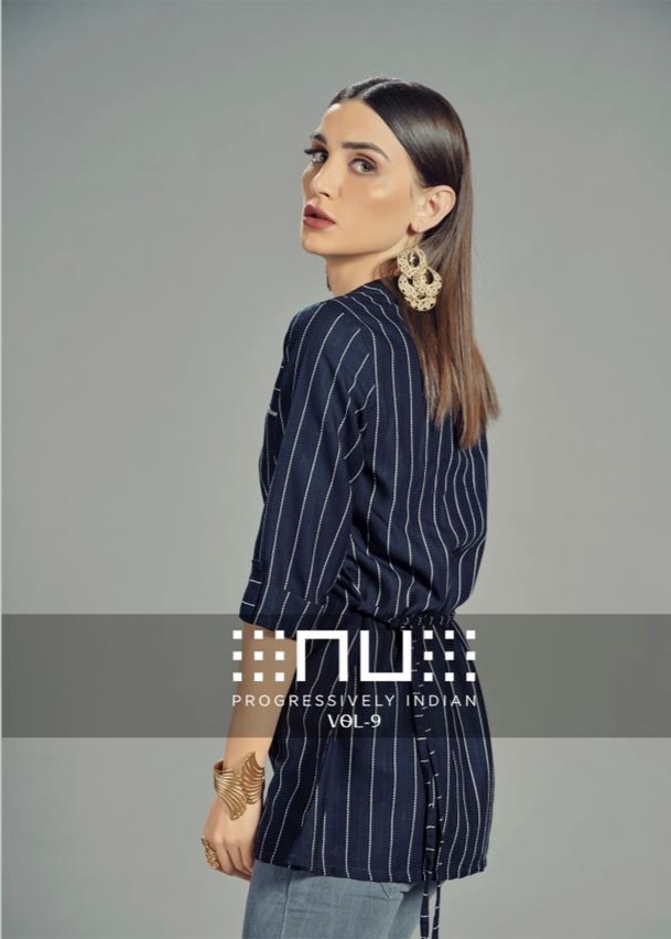 nu vol 9 viscose rayon stylish look top  catalog