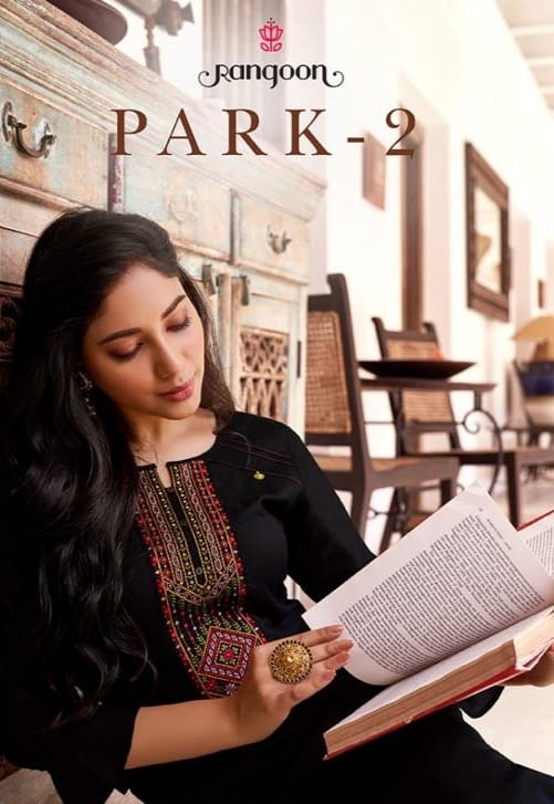 rangoon park vol 2 rayon classic trendy look kurti catalog