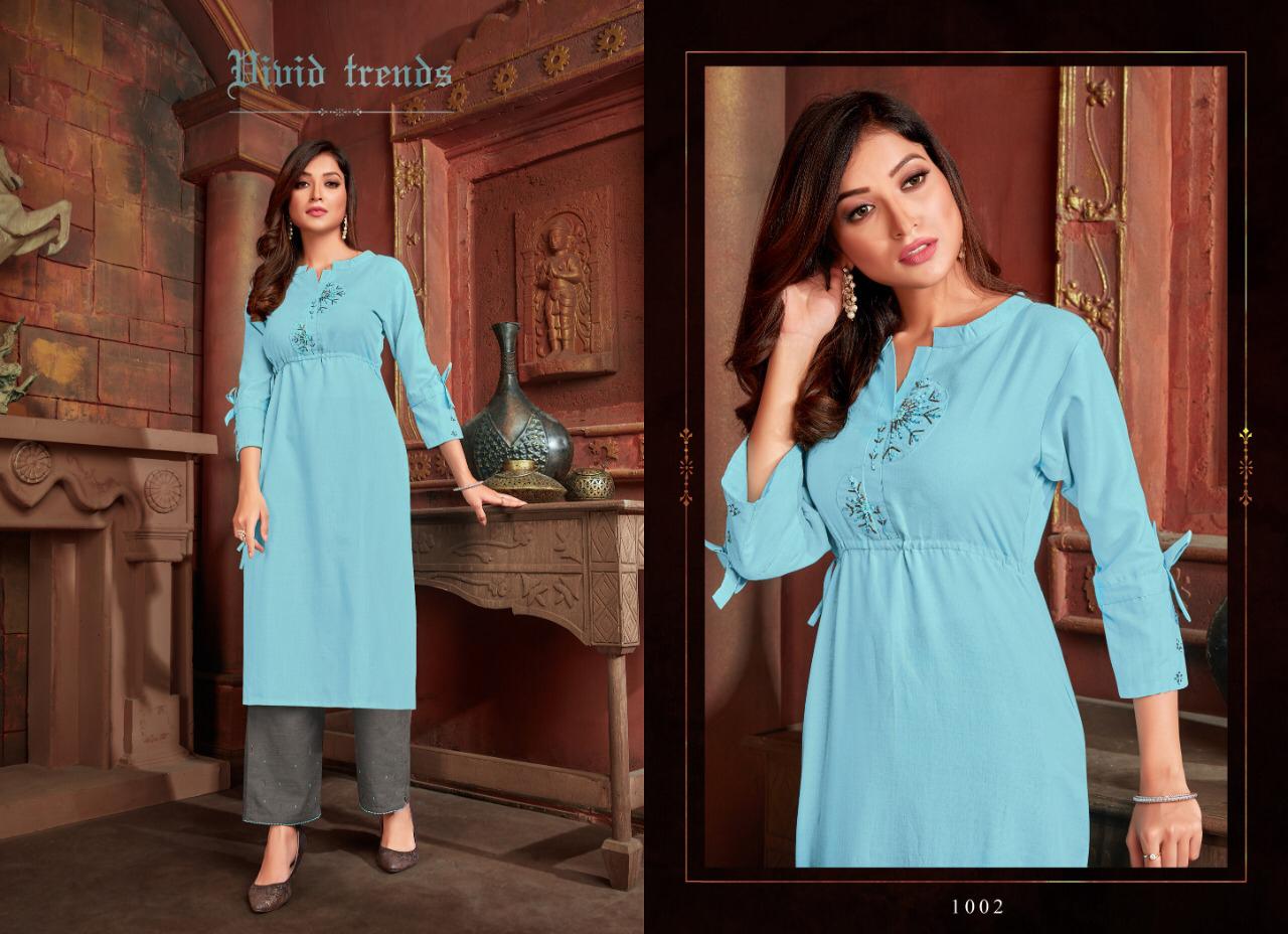 selesta amaya vol 2 om slub attrective look kurti with Bottom catalog