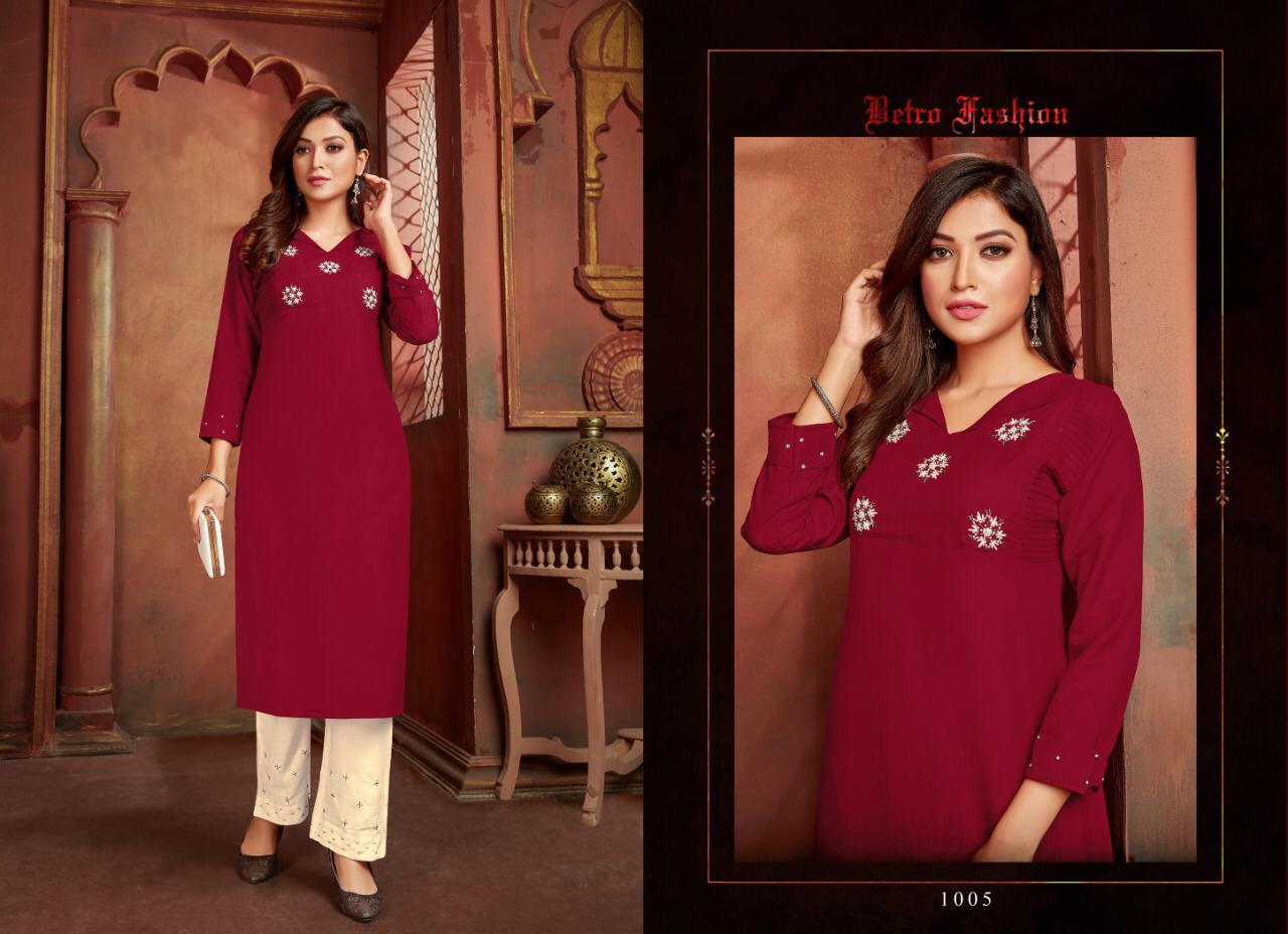 selesta amaya vol 2 om slub attrective look kurti with Bottom catalog