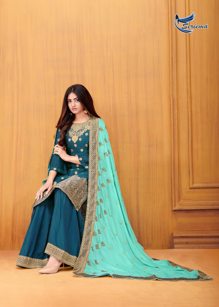 seriema zaraa viscose dola jaqurd regal look salwar suit catalog