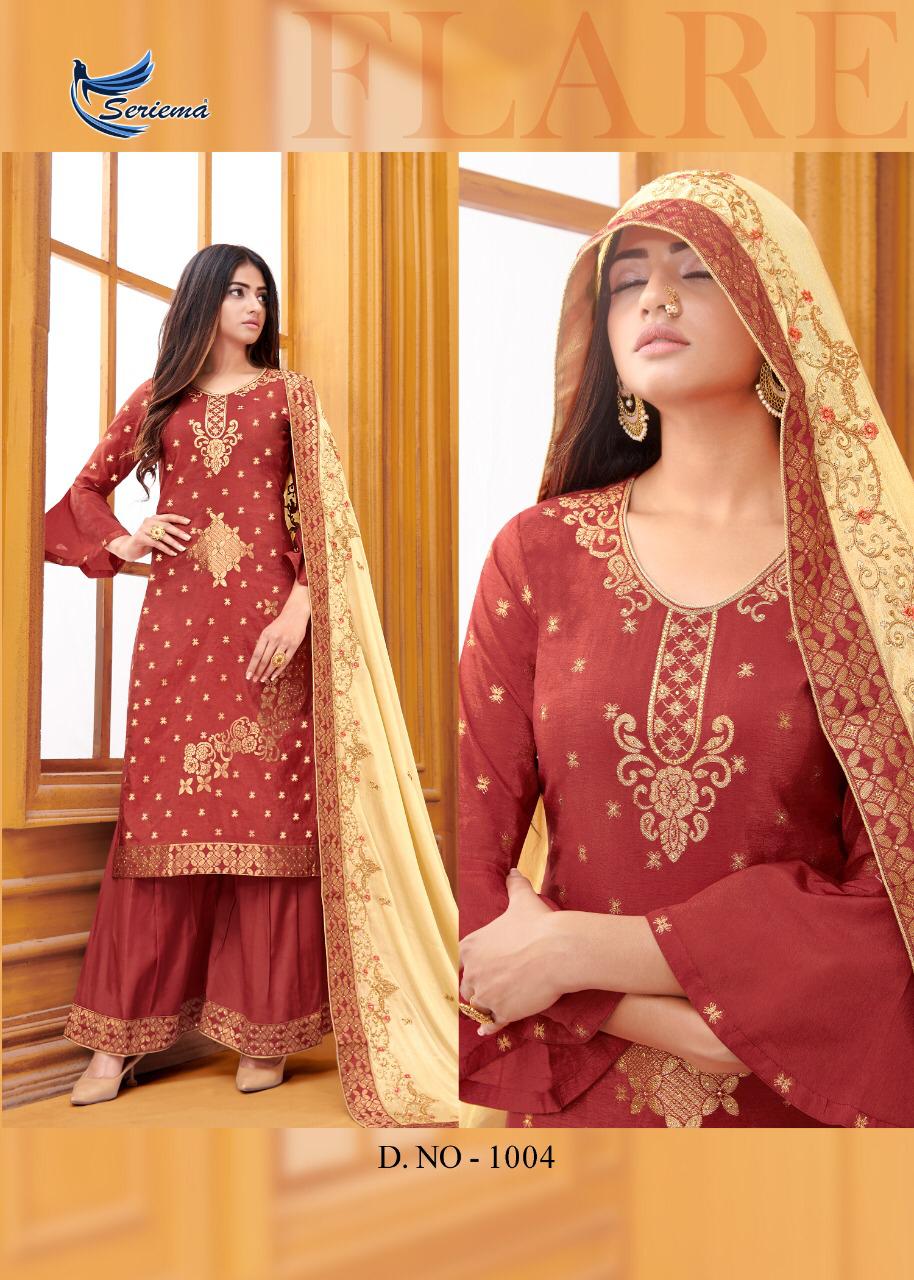 seriema zaraa viscose dola jaqurd regal look salwar suit catalog