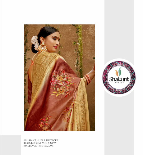 shakunt weaves  malaprabha silk festive look saree catalog