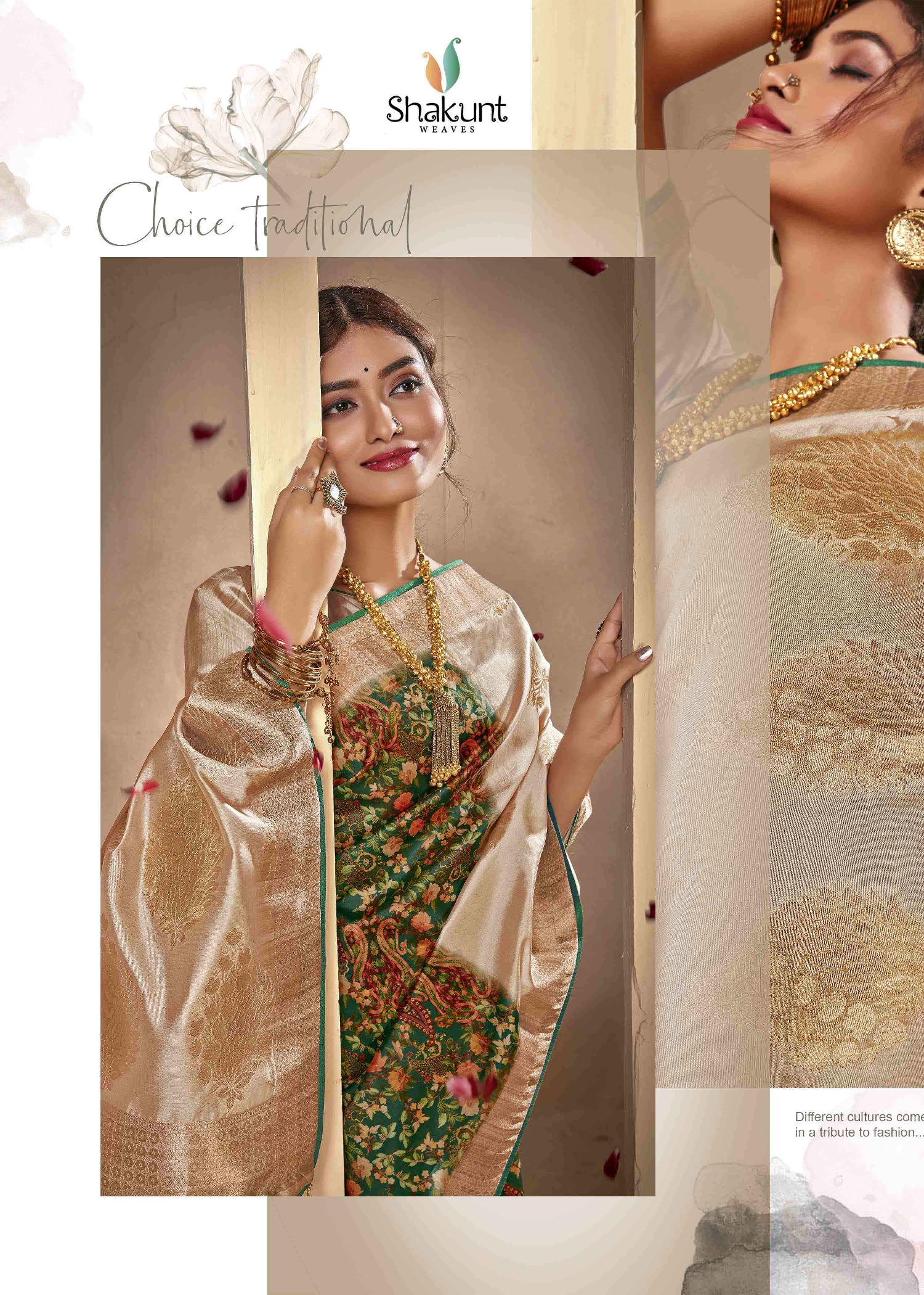 shakunt weaves apurva silk attrective digital print saree catalog