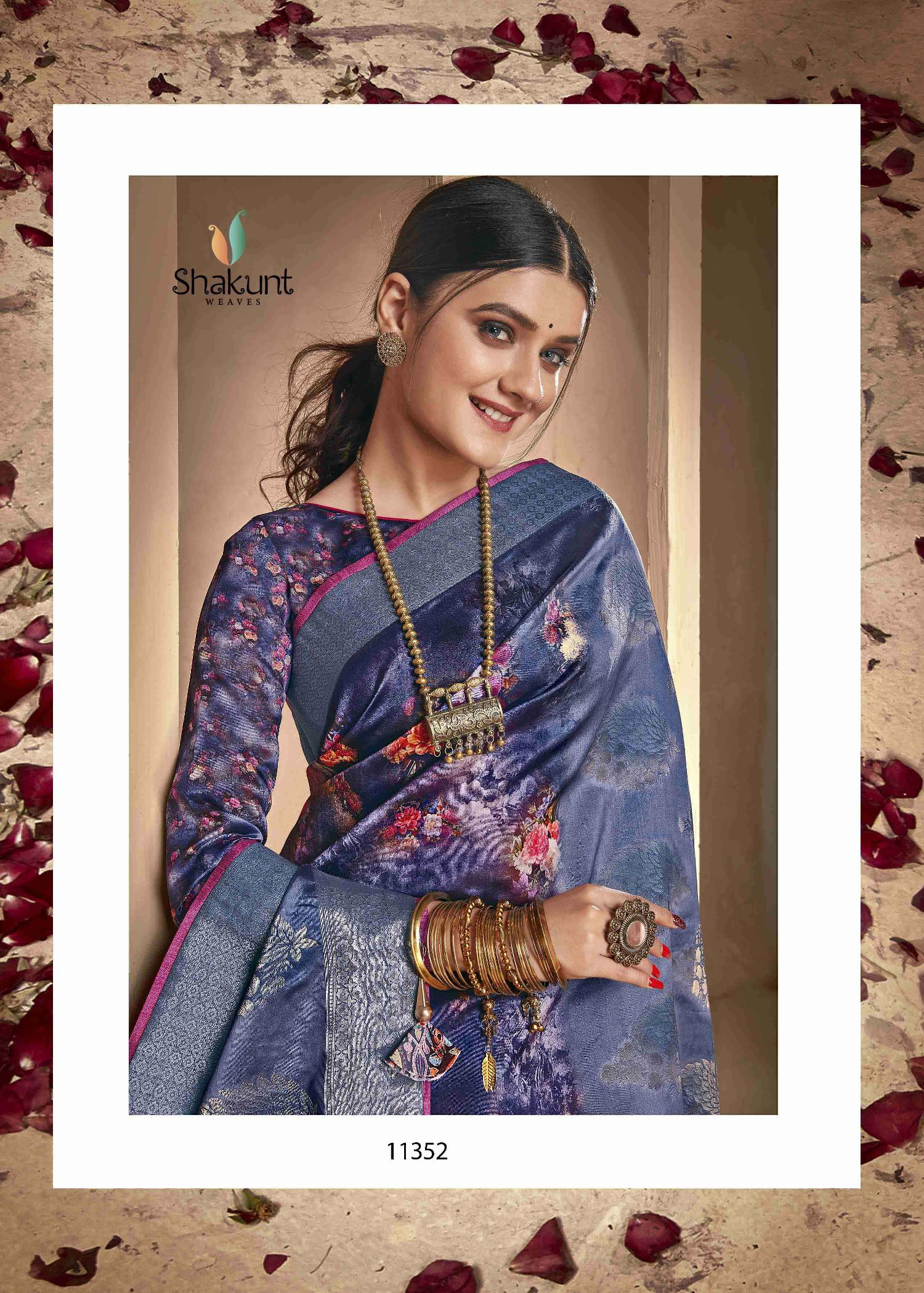 shakunt weaves apurva silk attrective digital print saree catalog