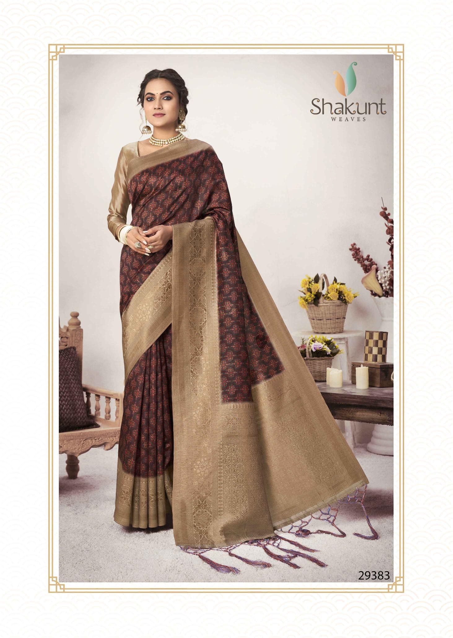 shakunt weaves ashvamegha silk digital print attrective print saree catalog