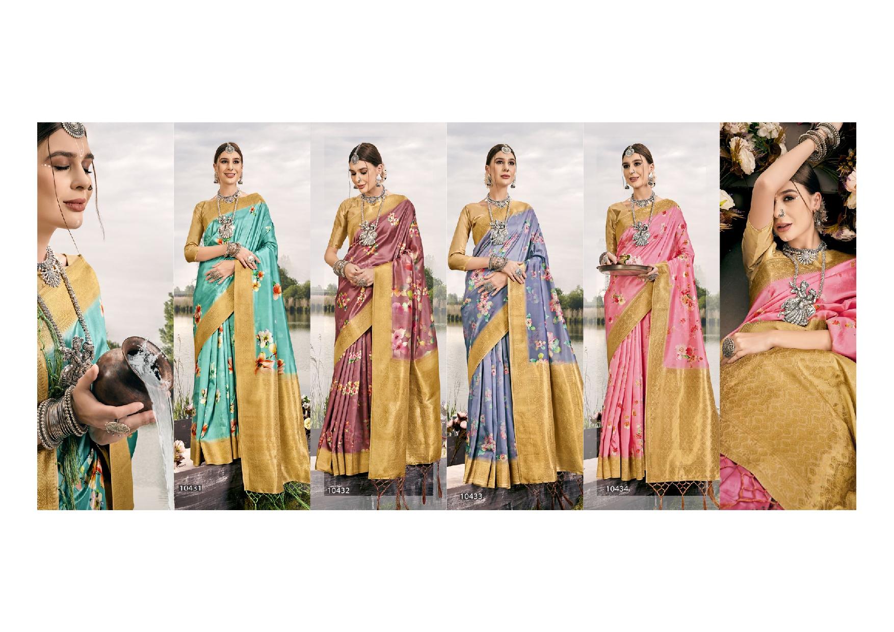 shakunt weaves flow silk decent look saree catalog