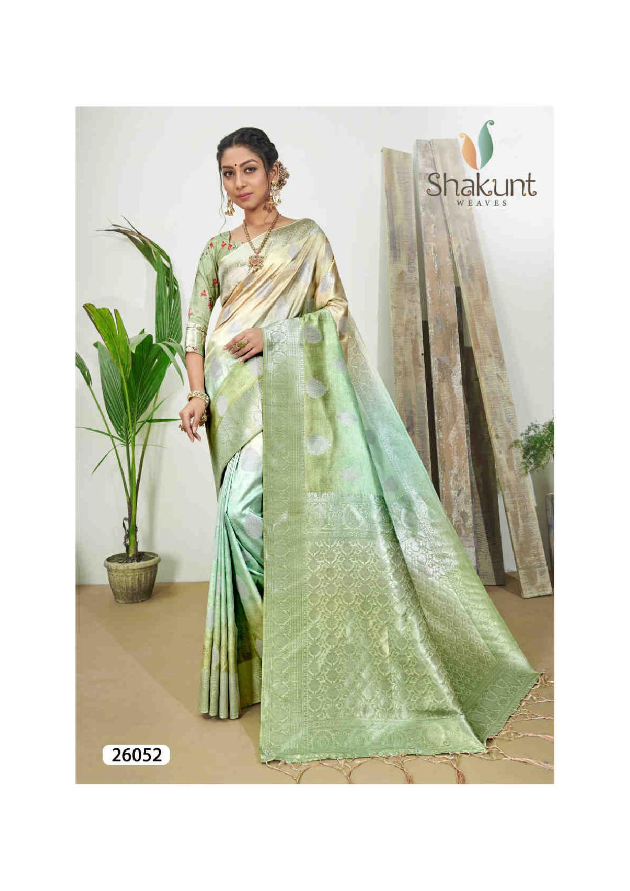 shakunt weaves gulzaar silk digital print elegant look saree catalog