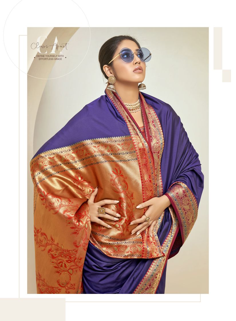 shakunt weaves hansini art silk regal look sarees catalog