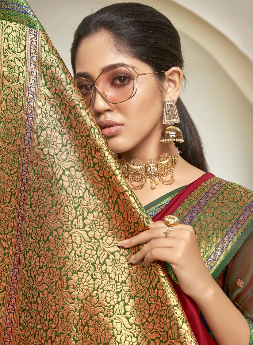 shakunt weaves hansini art silk regal look sarees catalog