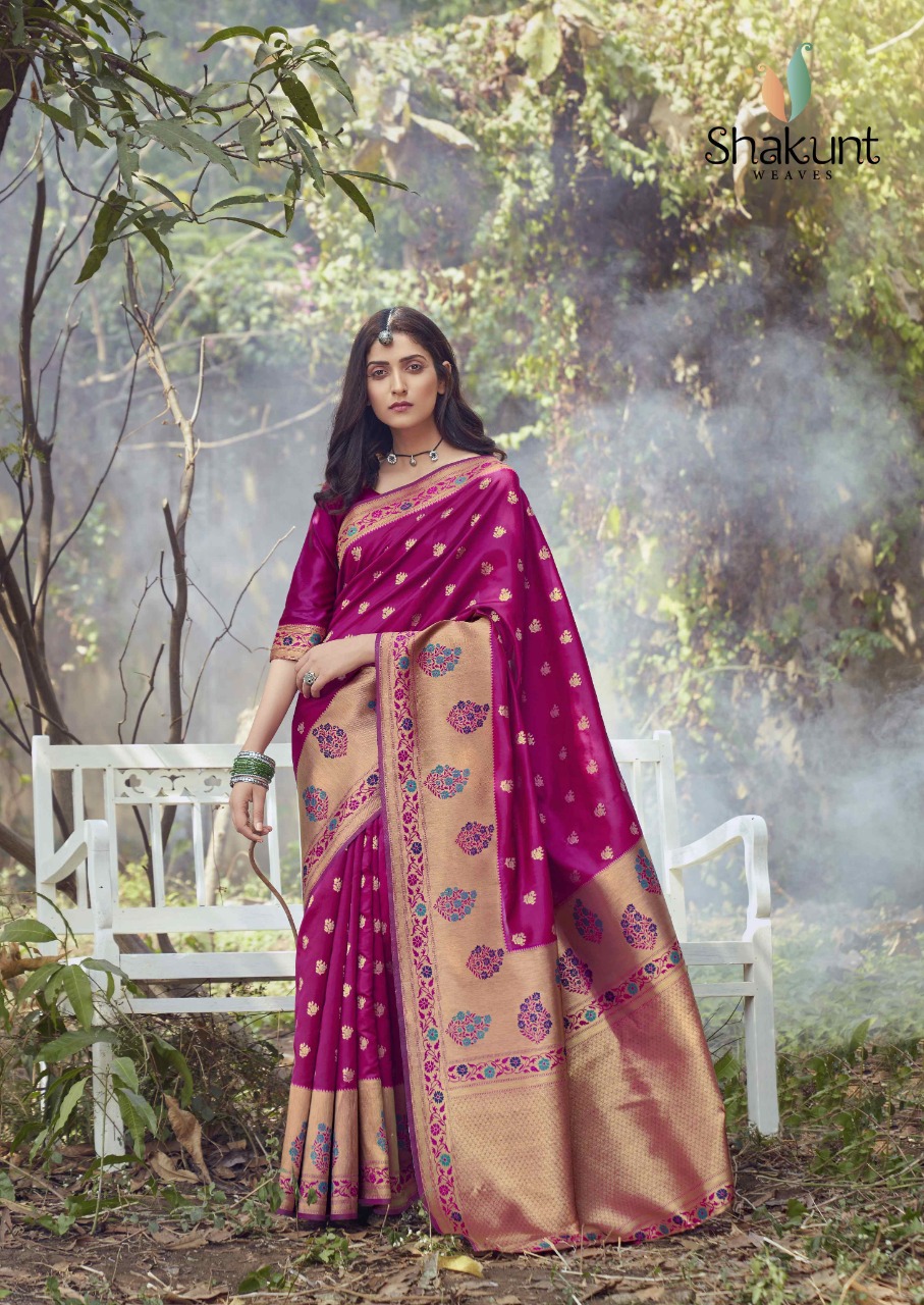 shakunt weaves Kamalam art silk elegant look sarees catalog OLD