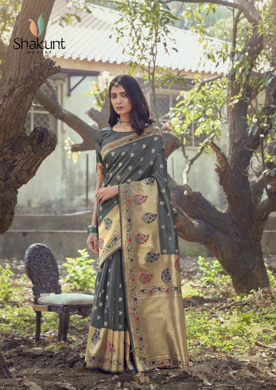 shakunt weaves Kamalam art silk elegant look sarees catalog OLD