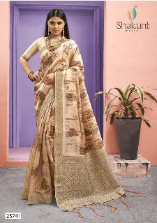 shakunt weaves kapeesha silk exclusive print  saree catalog