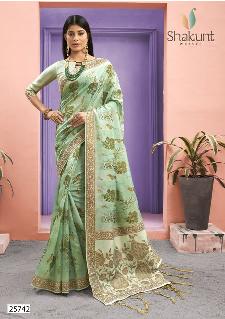 shakunt weaves kapeesha silk exclusive print  saree catalog