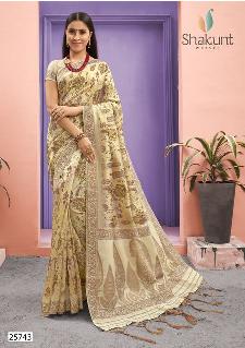 shakunt weaves kapeesha silk exclusive print  saree catalog