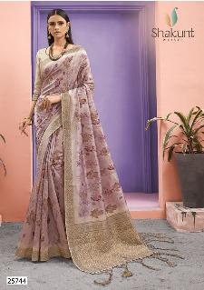 shakunt weaves kapeesha silk exclusive print  saree catalog