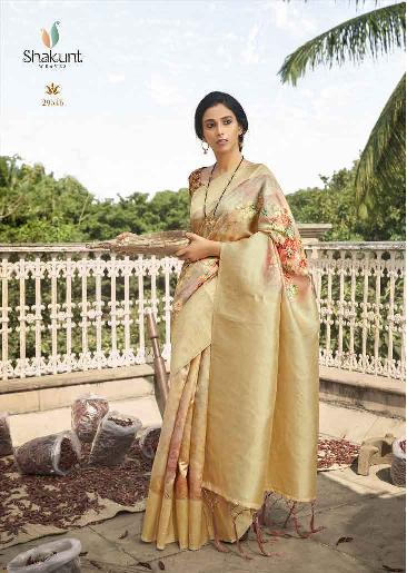 shakunt weaves nihasvi silk exclusive print  saree catalog