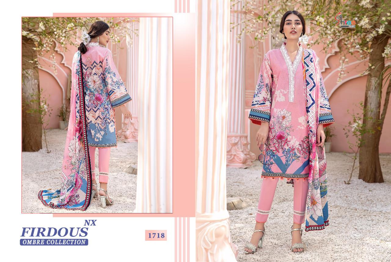 shree fabs firdous ombre collection nx cotton catchy look siffon dupatta salwar suit catalog