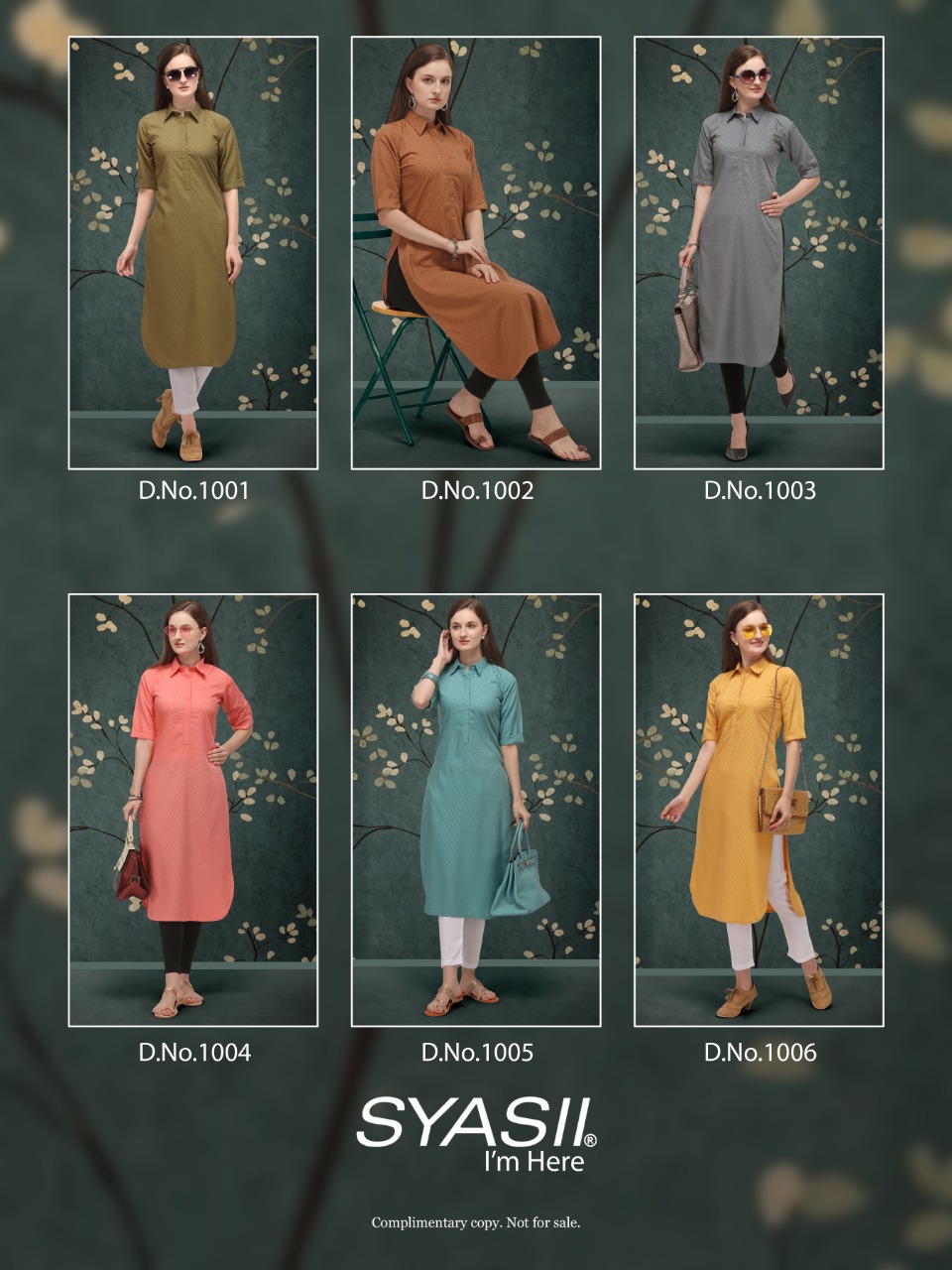 syasii classic vol 1 cotton catchy look kurti catalog