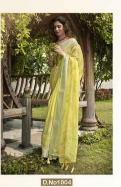 triveni nakshita vol 3 linen decent look saree catalog