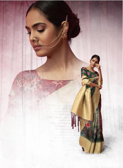 shakunt weaves ved vyas silk digital print elegant look saree catalog