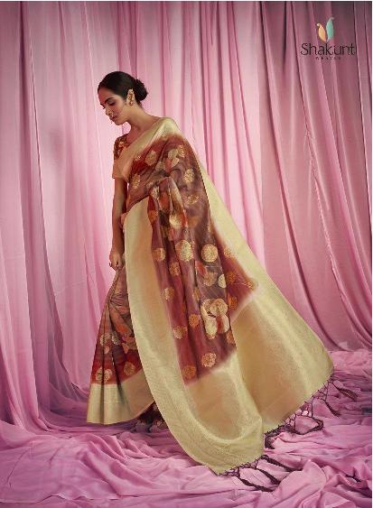 shakunt weaves ved vyas silk digital print elegant look saree catalog