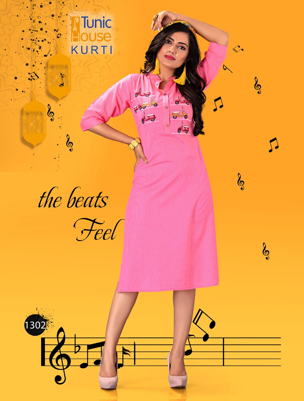 tunic house naina cotton authentic fabric kurti catalog