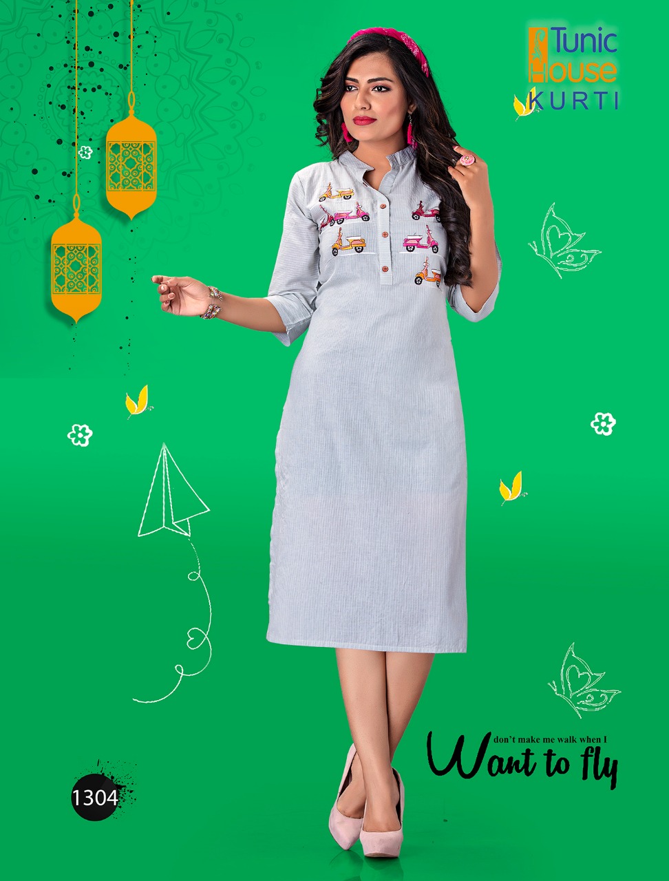 tunic house naina cotton authentic fabric kurti catalog